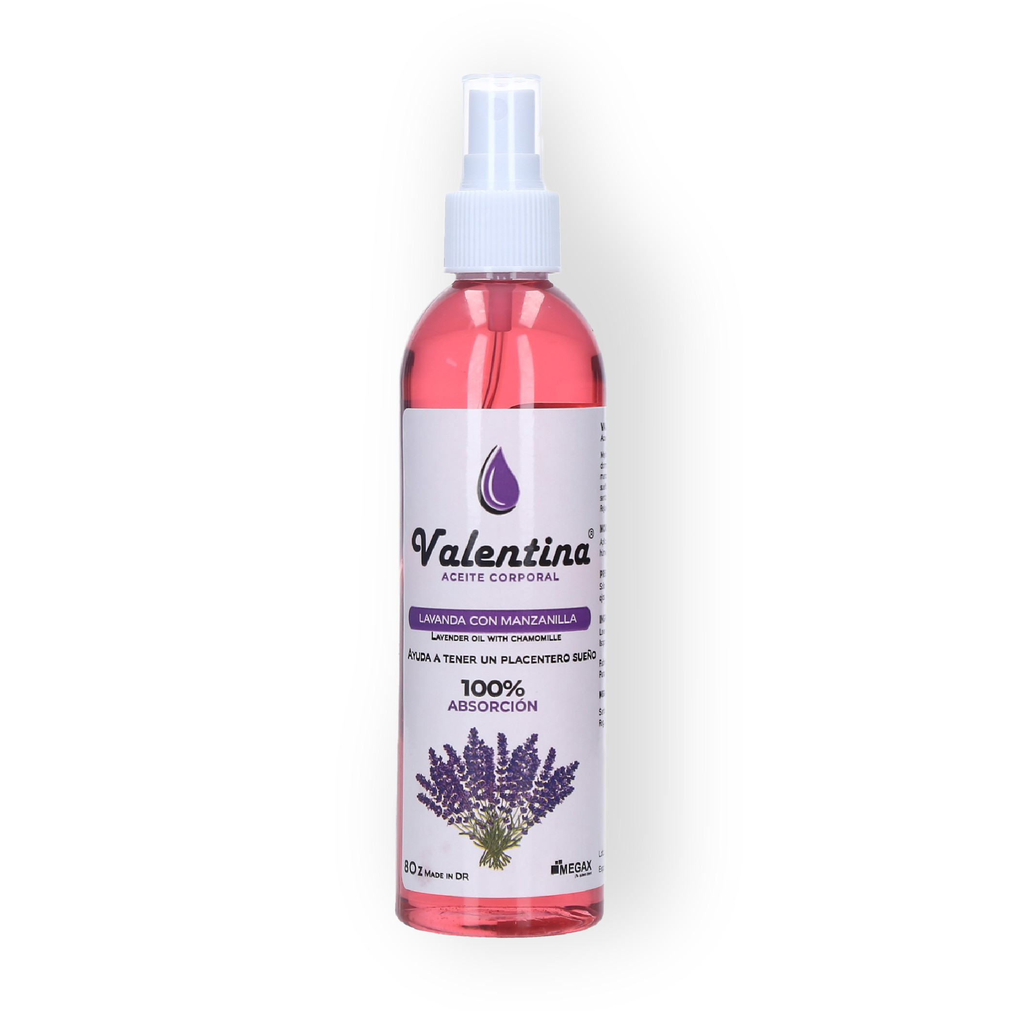 Aceite en Spray Corporal de Lavanda con Manzanilla 8Oz