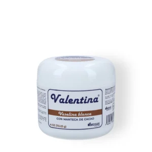 Vaselina Blanca con Manteca de Cacao Valentina 4Oz
