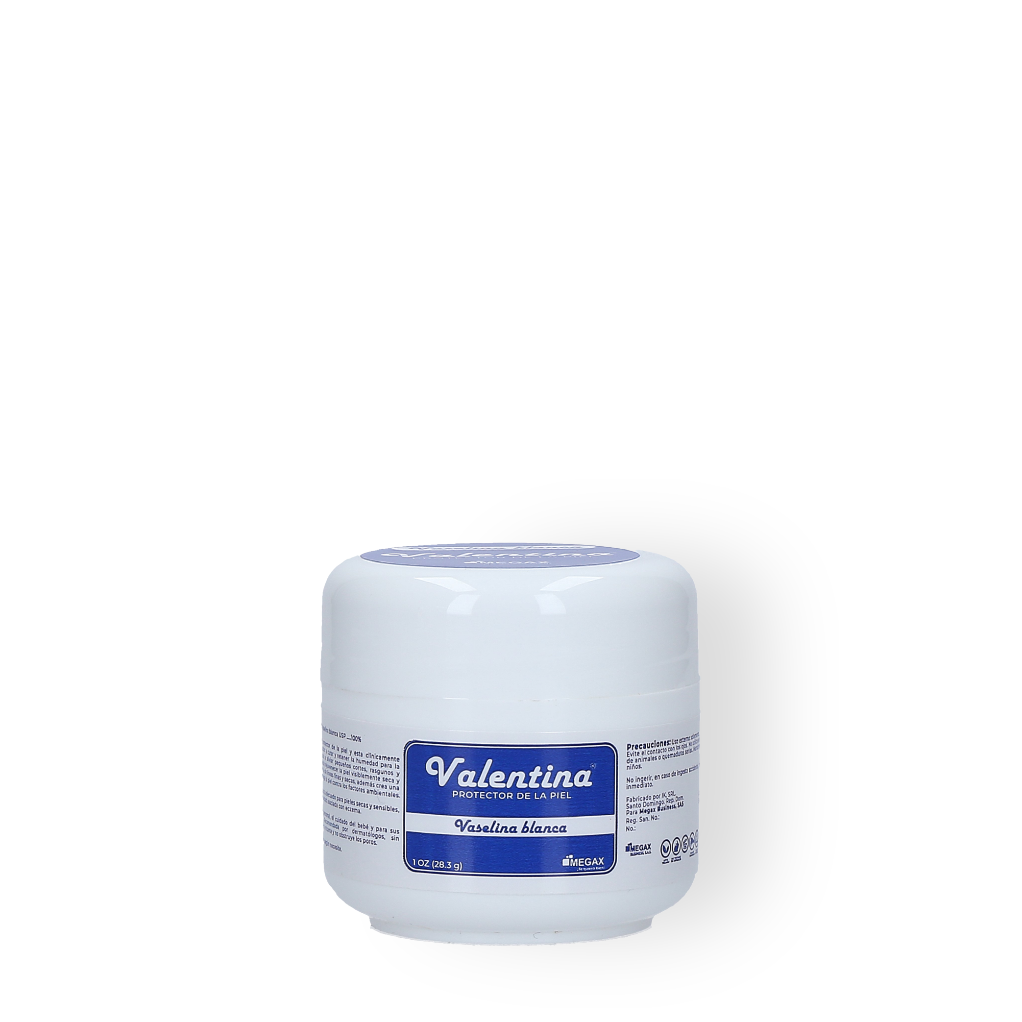 Vaselina Blanca Protector de la Piel Valentina 1Oz