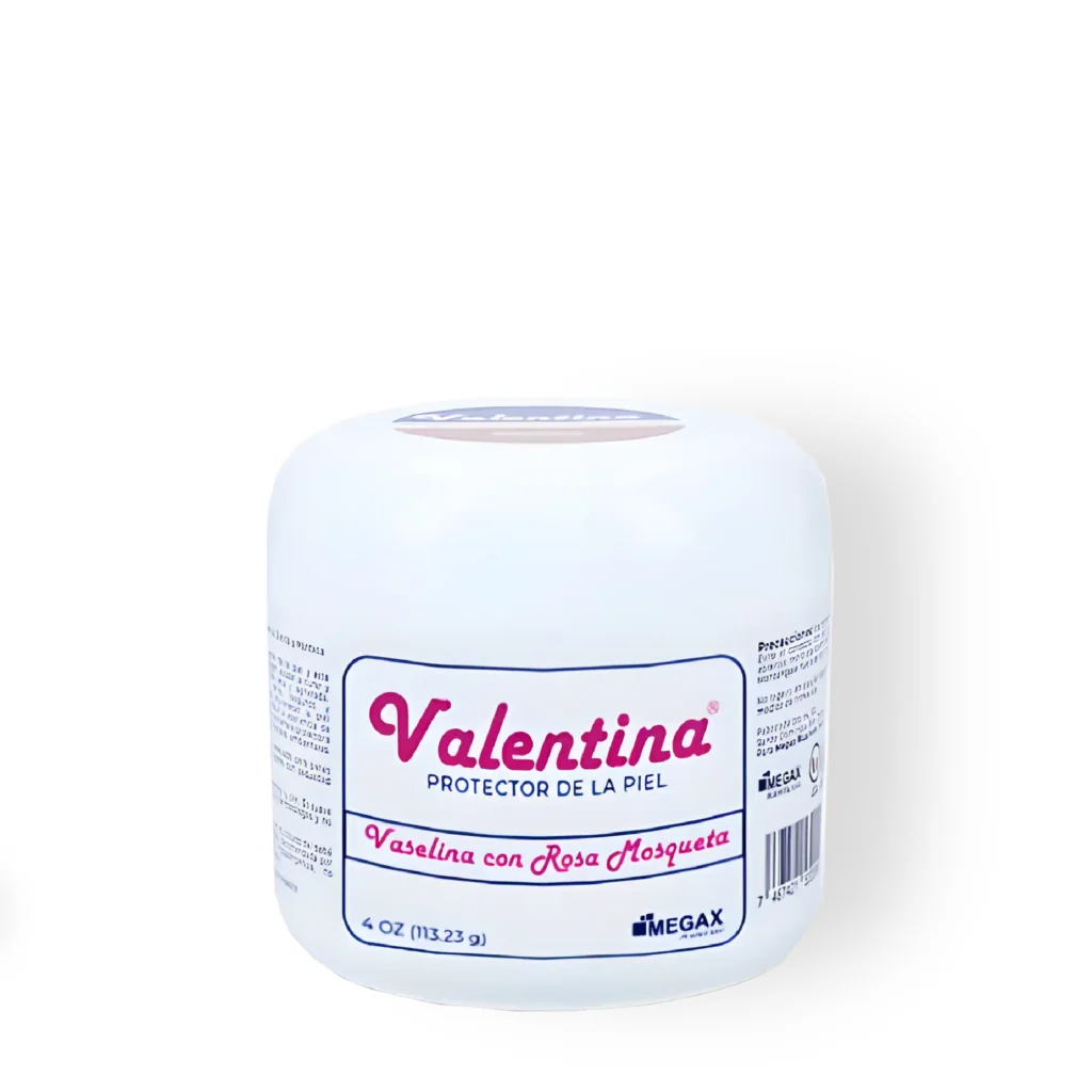 Vaselina Blanca con Rosa Mosqueta Valentina 4Oz